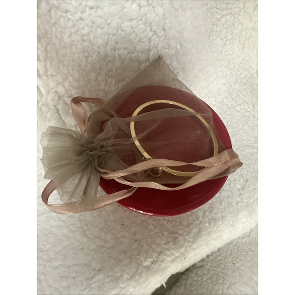 MICHAEL KORS Gold Logo Pave MK Charm Oval Bangle Bracelet - Picture 6 of 6